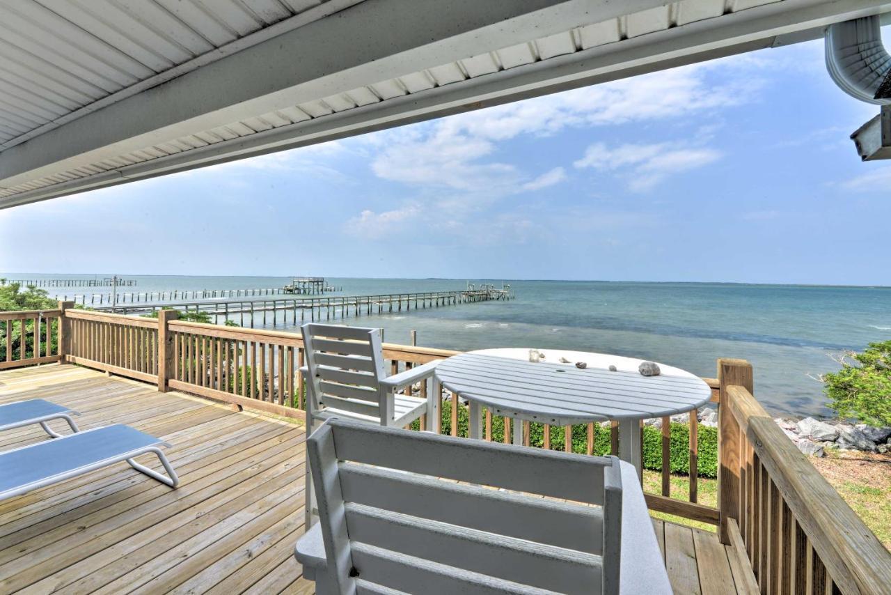 Waterfront Harkers Island Home Sunset View And Dock Eksteriør bilde