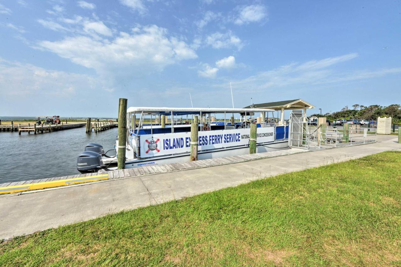 Waterfront Harkers Island Home Sunset View And Dock Eksteriør bilde