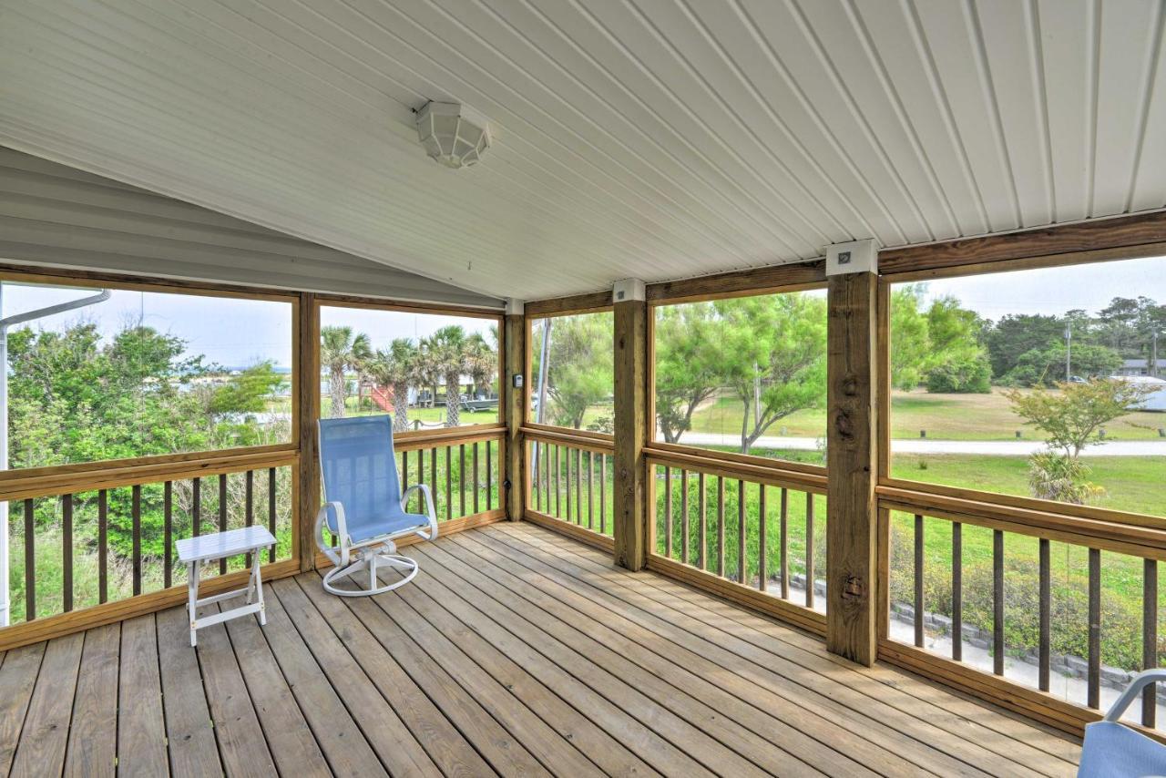 Waterfront Harkers Island Home Sunset View And Dock Eksteriør bilde
